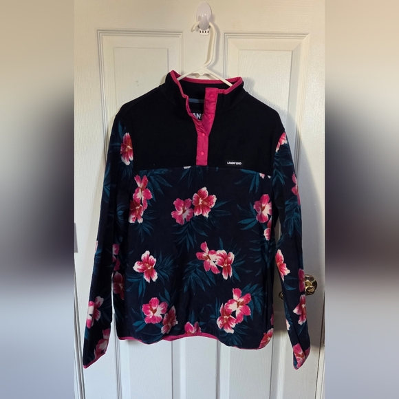 Land's End Warm Floral Long Sleeve Pullover SZ 14-16 - Picture 1 of 6